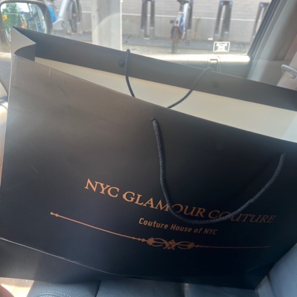 Portia and Scarlett Gold Evening Gown - Picture 3 of 5